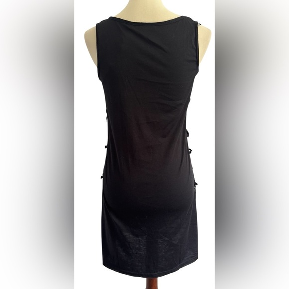 Ruby Rose Black Sleeveless Textured Embroidery Cocktail Mini Dress Size Medium - Picture 4 of 11